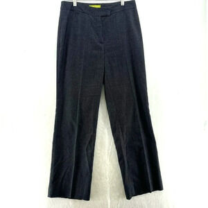 Sigrid Olsen Pants Women's Sz 6 Black Birdseye Welt Stretch Straight Dress Pants
